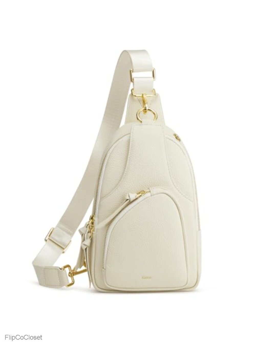 Kattee Leather Crossbody Sling Bag RFID Travel Multi-Pocket Convertible Strap